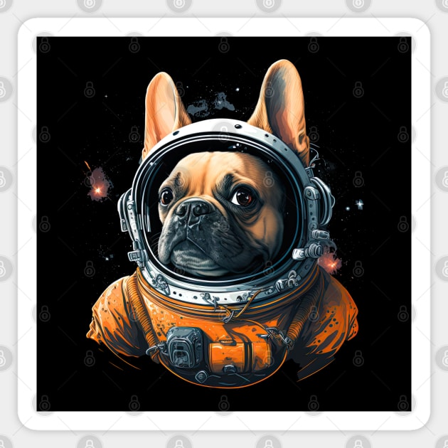 French Bulldog Astronaut Sticker by JayD World